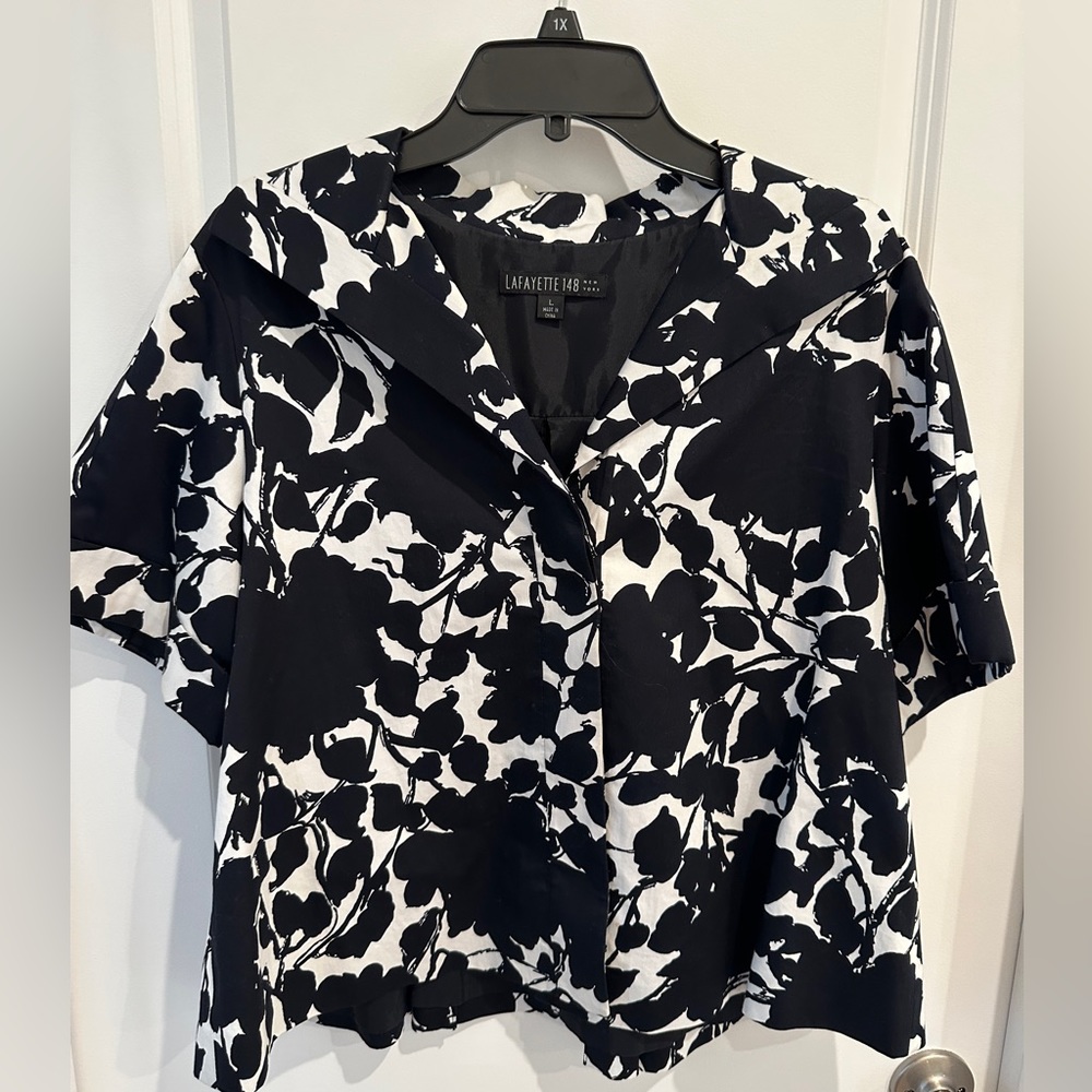 Lafayette 148 cotton jacket size L